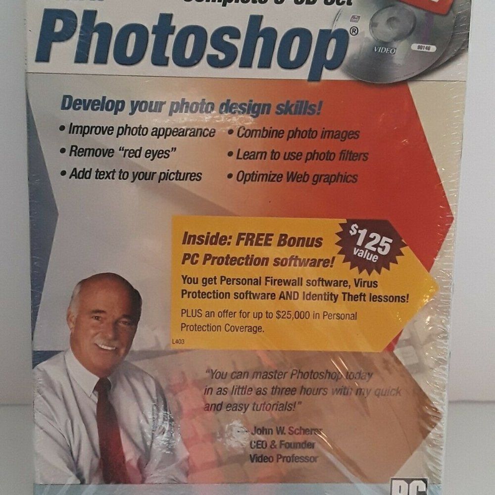 Learn Photoshop Software Video Professor 3 Disc PC - Picture 1 of 8